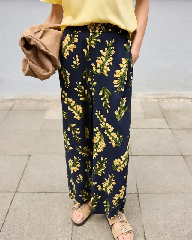 Street One Studio Mid Waist Culotte - Maritime Blue