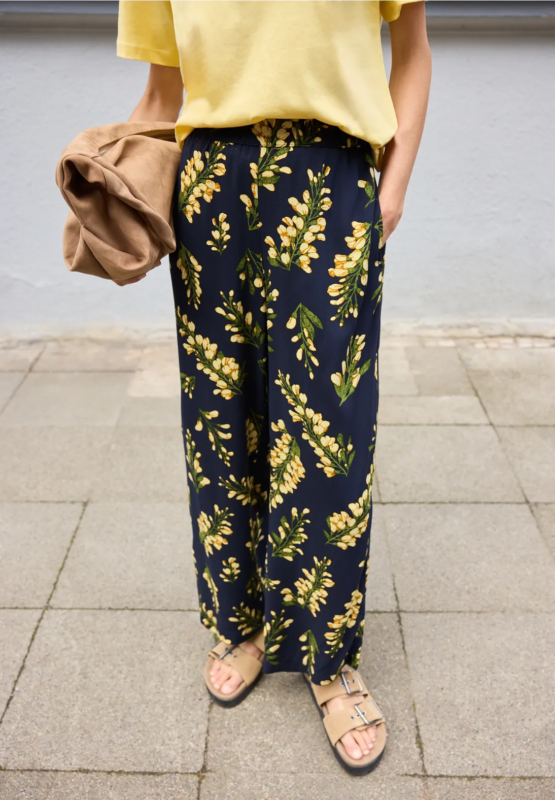 Street One Studio Mid Waist Culotte - Maritime Blue