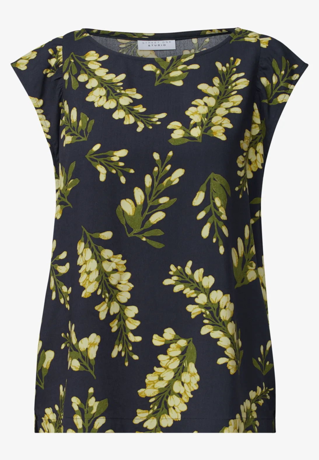 Street One Studio Blouse met Ronde Hals - Maritime Blue