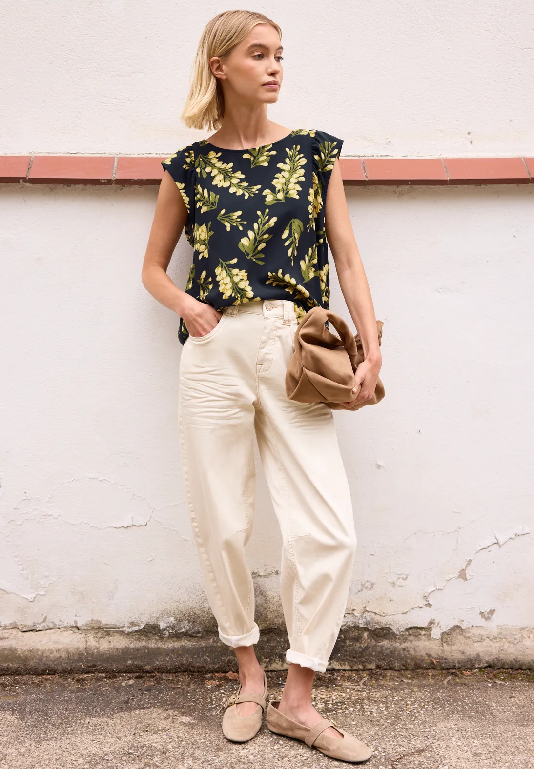 Street One Studio Blouse met Ronde Hals - Maritime Blue