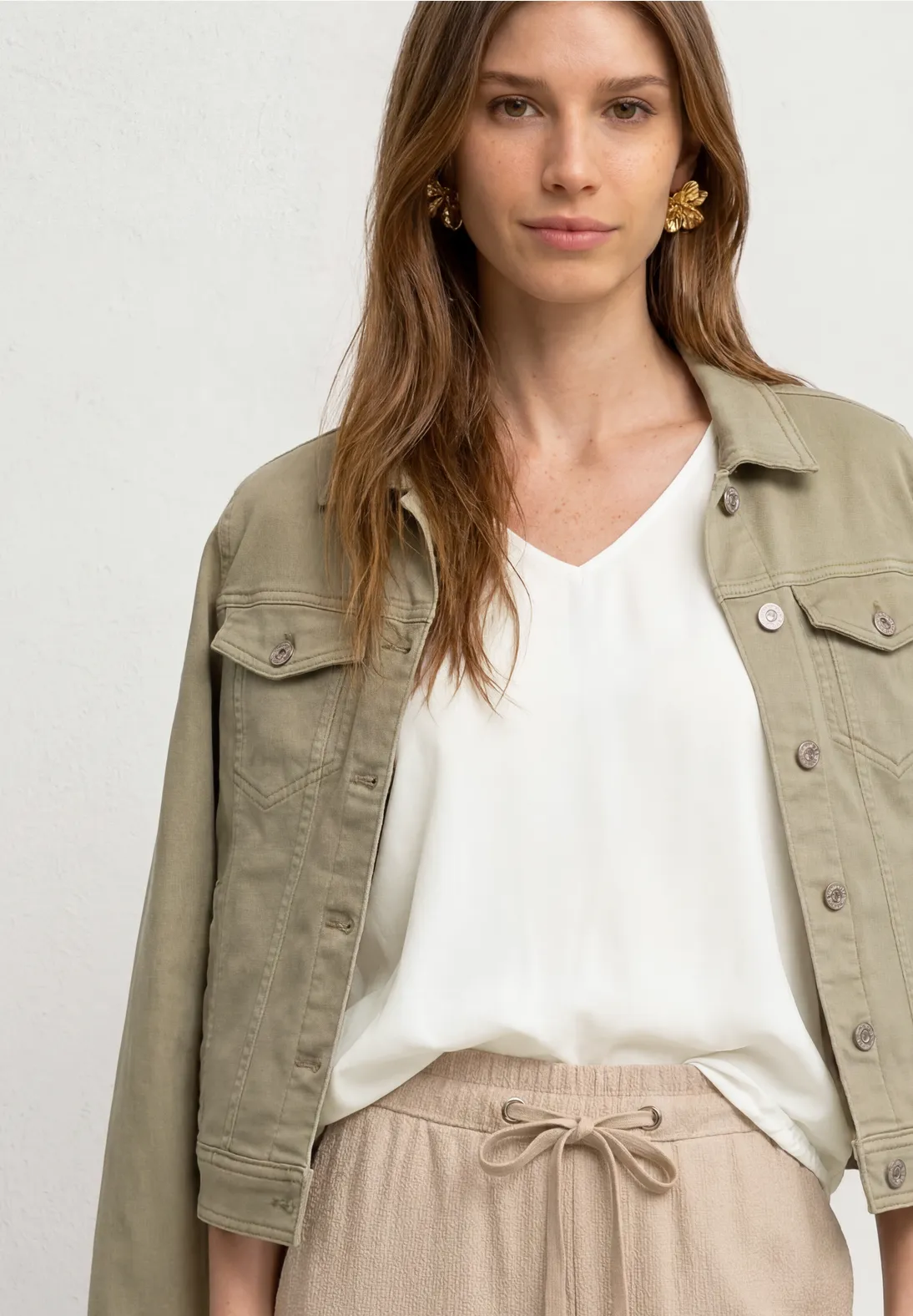 Street One Kurzarm Blusenshirt - Off White