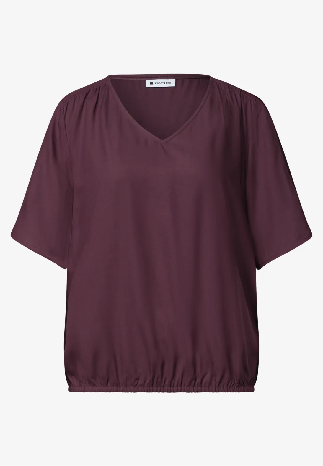 Street One Blouse Shirt Korte Mouwen - Rustic Rouge