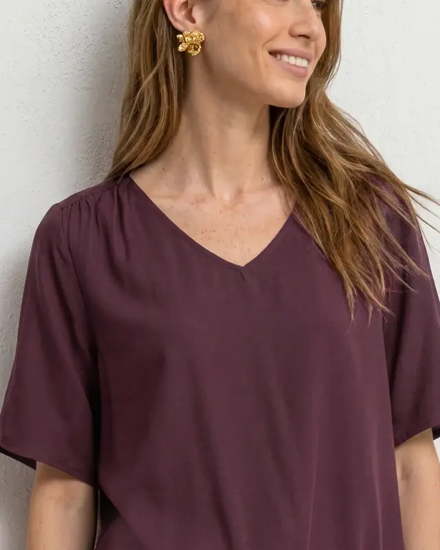 Street One Blouseshirt - Rustic Rouge