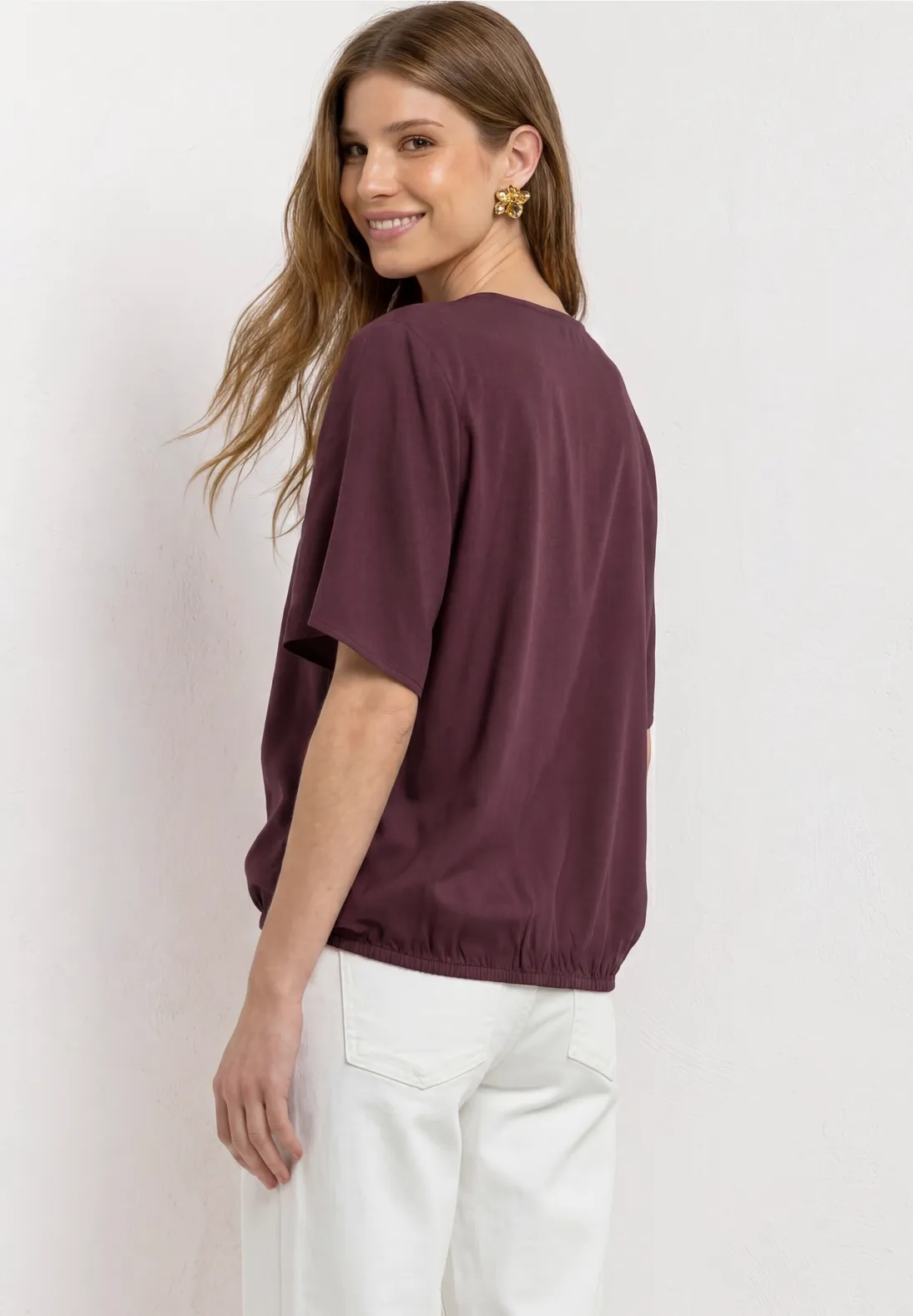 Street One Blouseshirt - Rustic Rouge