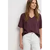 Blouse Shirt Korte Mouwen - Rustic Rouge