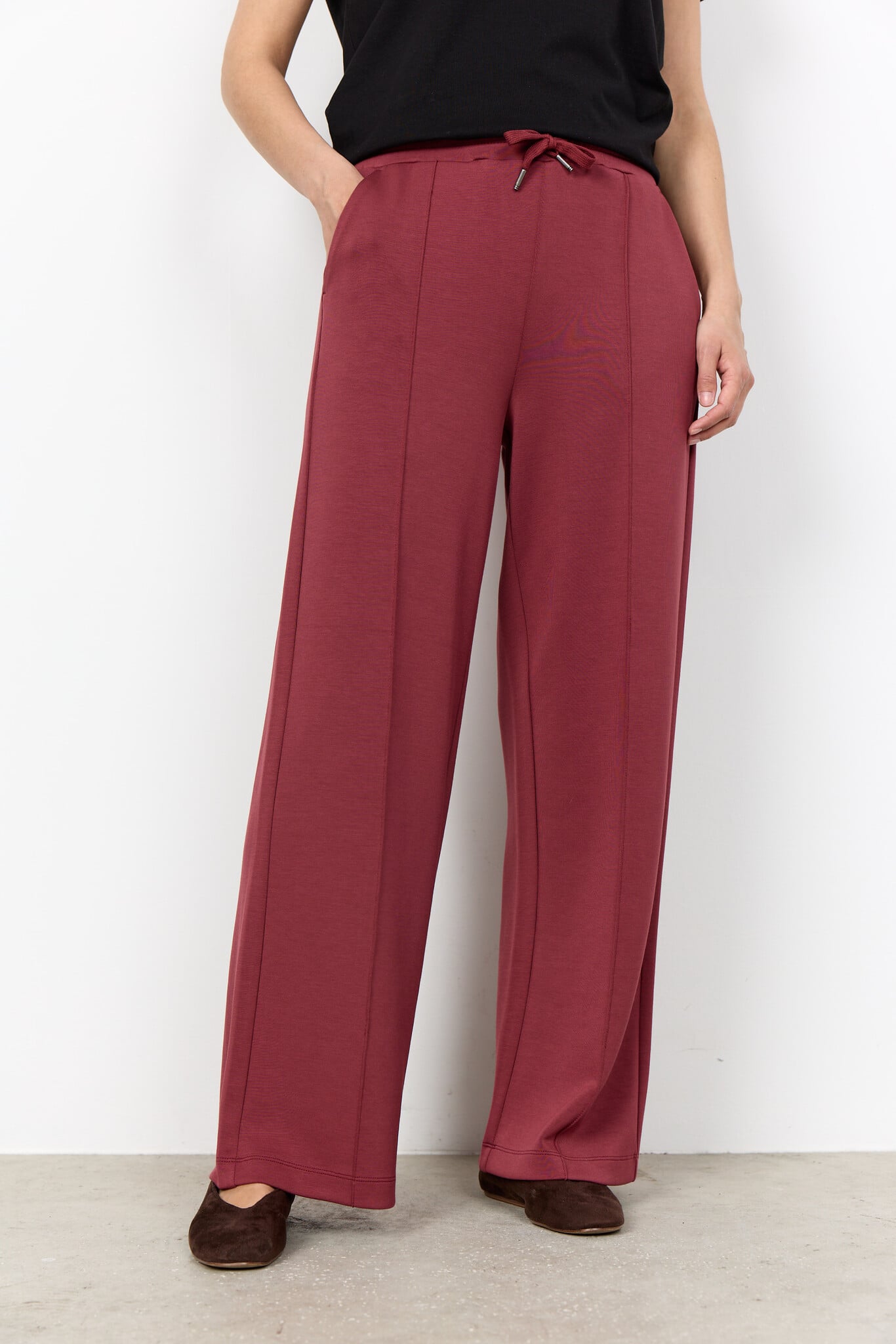 Soyaconcept Pants Banu 265 - Oxblood Red