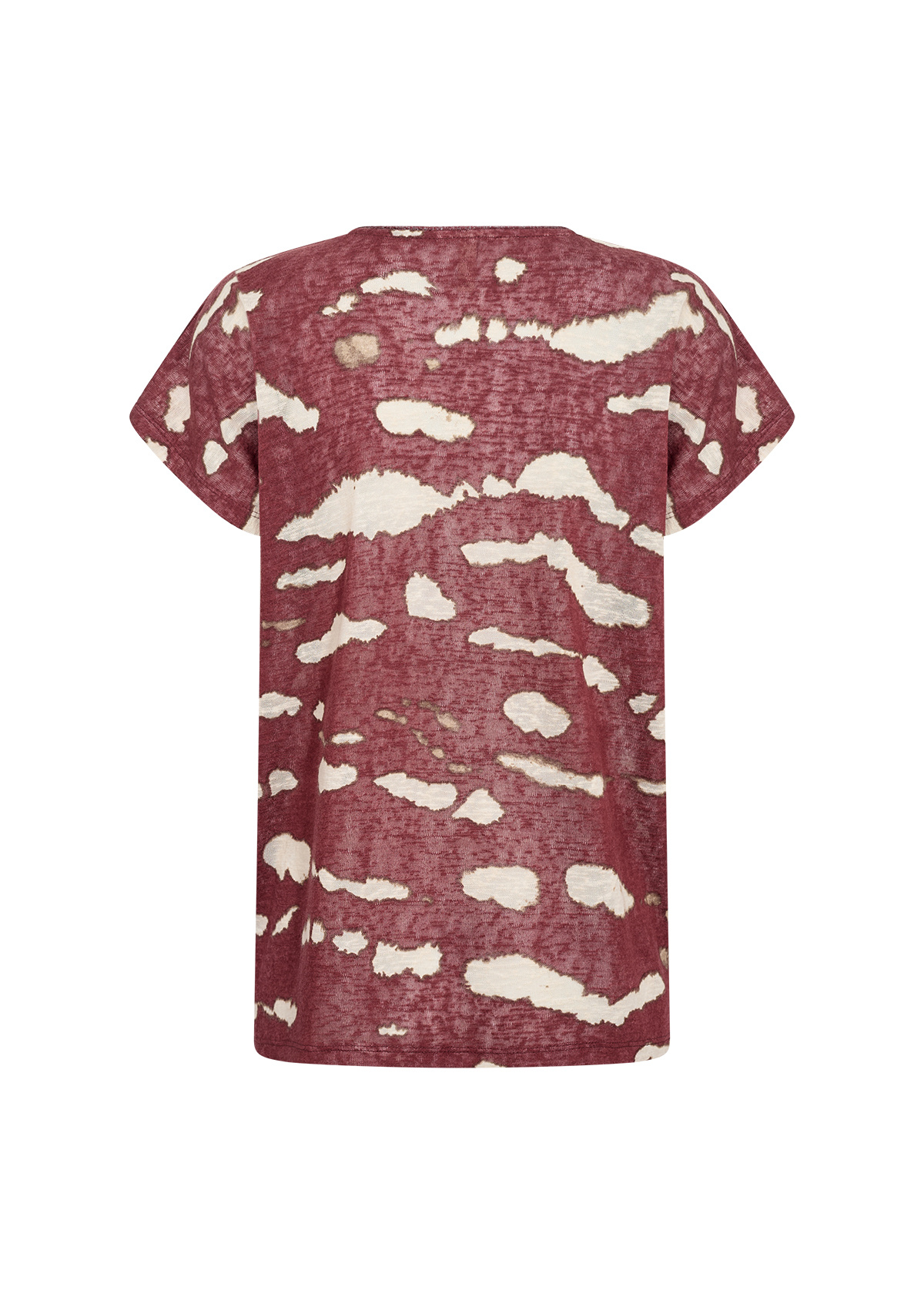 Soyaconcept T-Shirt Aretha 47 - Oxblood Red Combi