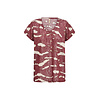 T-Shirt Aretha 47 - Oxblood Red Combi