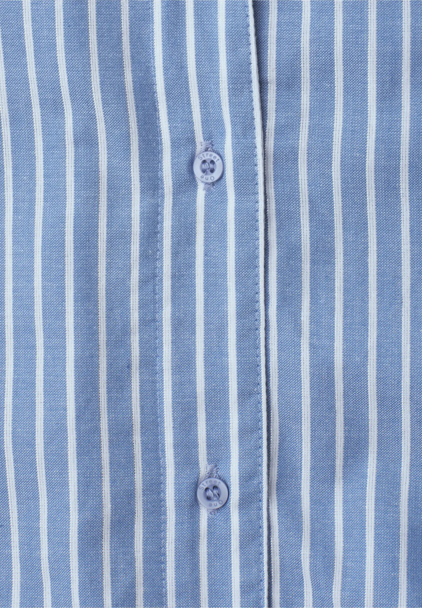 Street One Blousetop Bowlingkraag - Original Blue