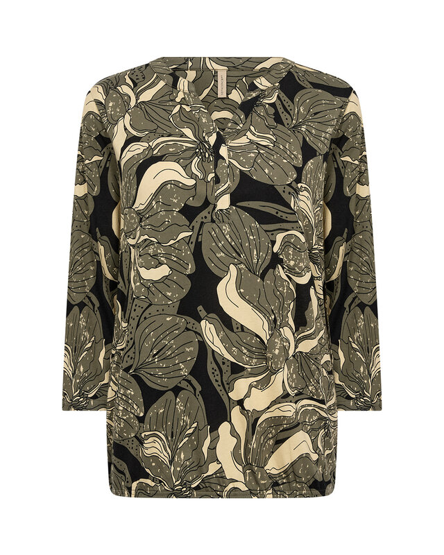 Soyaconcept Shirt Felicity AOP 548 - Grape Leaf Combi