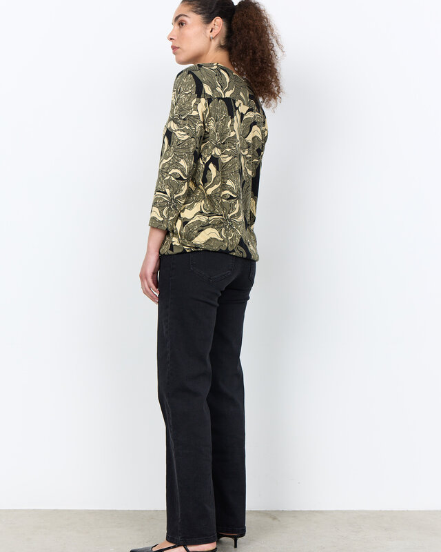 Soyaconcept Shirt Felicity AOP 548 - Grape Leaf Combi