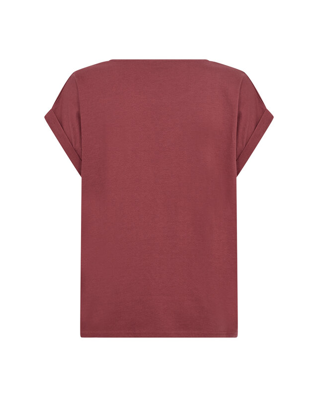 Soyaconcept T-Shirt Gail 2 - Oxblood Red Combi