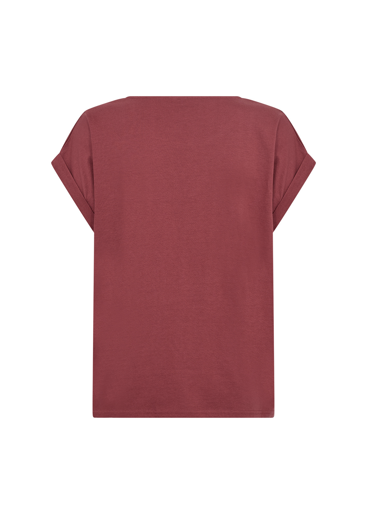 Soyaconcept T-Shirt Gail 2 - Oxblood Red Combi