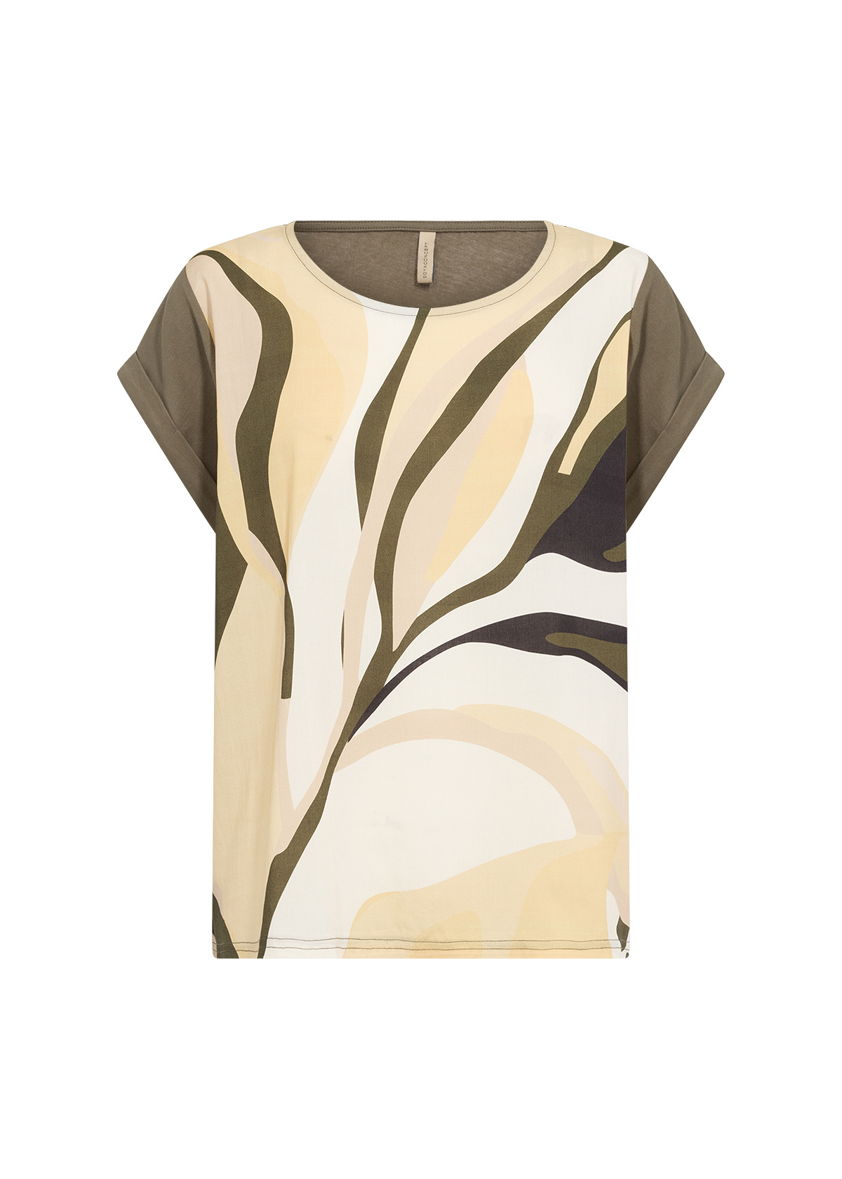 Soyaconcept T-Shirt Gail 2 - Grape Leaf Combi