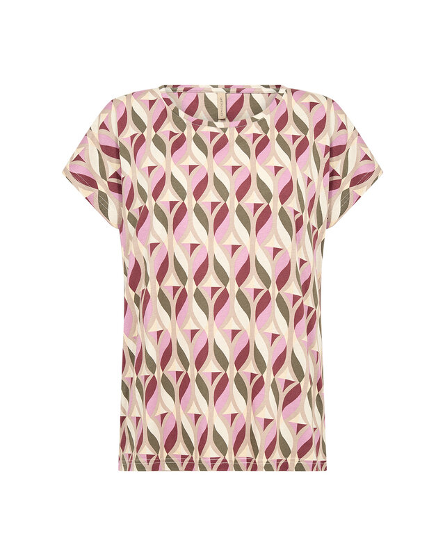 Soyaconcept Shirt Felicity AOP 551 - Oxblood Red Combi