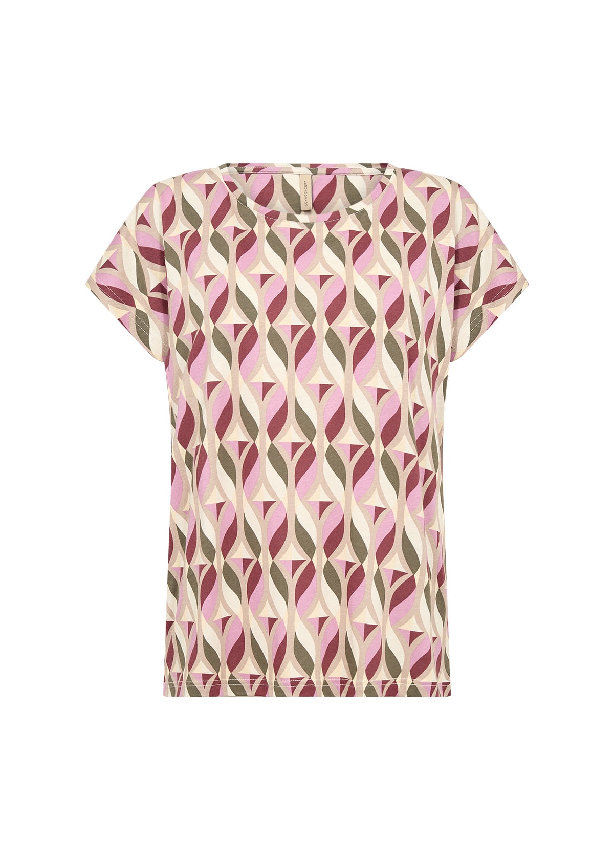 Soyaconcept Shirt Felicity AOP 551 - Oxblood Red Combi