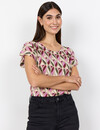 Soyaconcept Shirt Felicity AOP 551 - Oxblood Red Combi