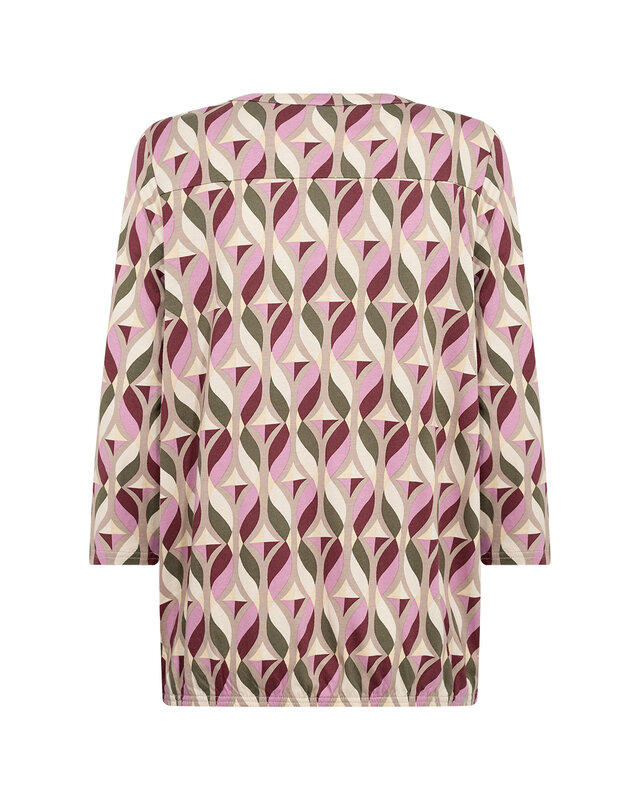 Soyaconcept Shirt Felicity AOP 552 - Oxblood Red Combi
