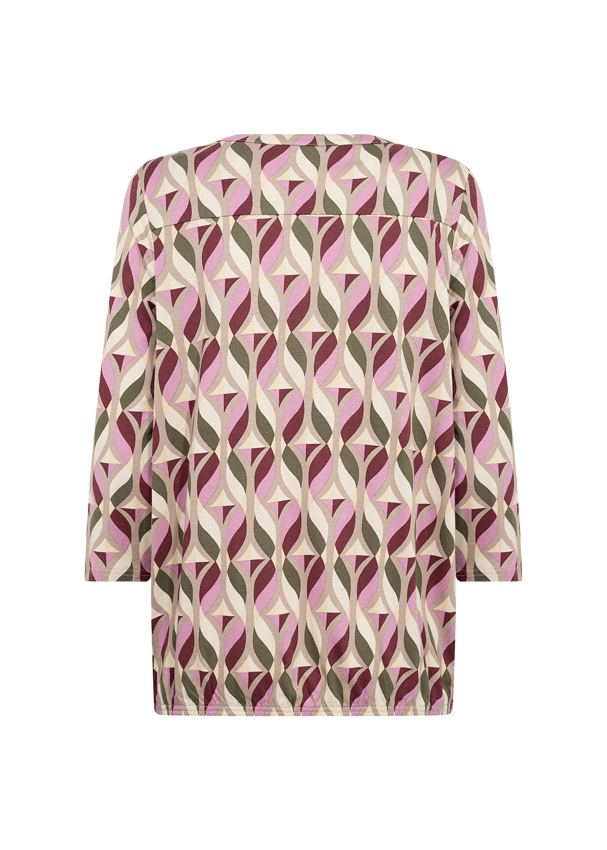 Soyaconcept Shirt Felicity AOP 552 - Oxblood Red Combi