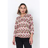 Shirt Felicity AOP 552 - Oxblood Red Combi