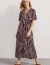 Street One Midi Jurk met Print - Rustic Rouge