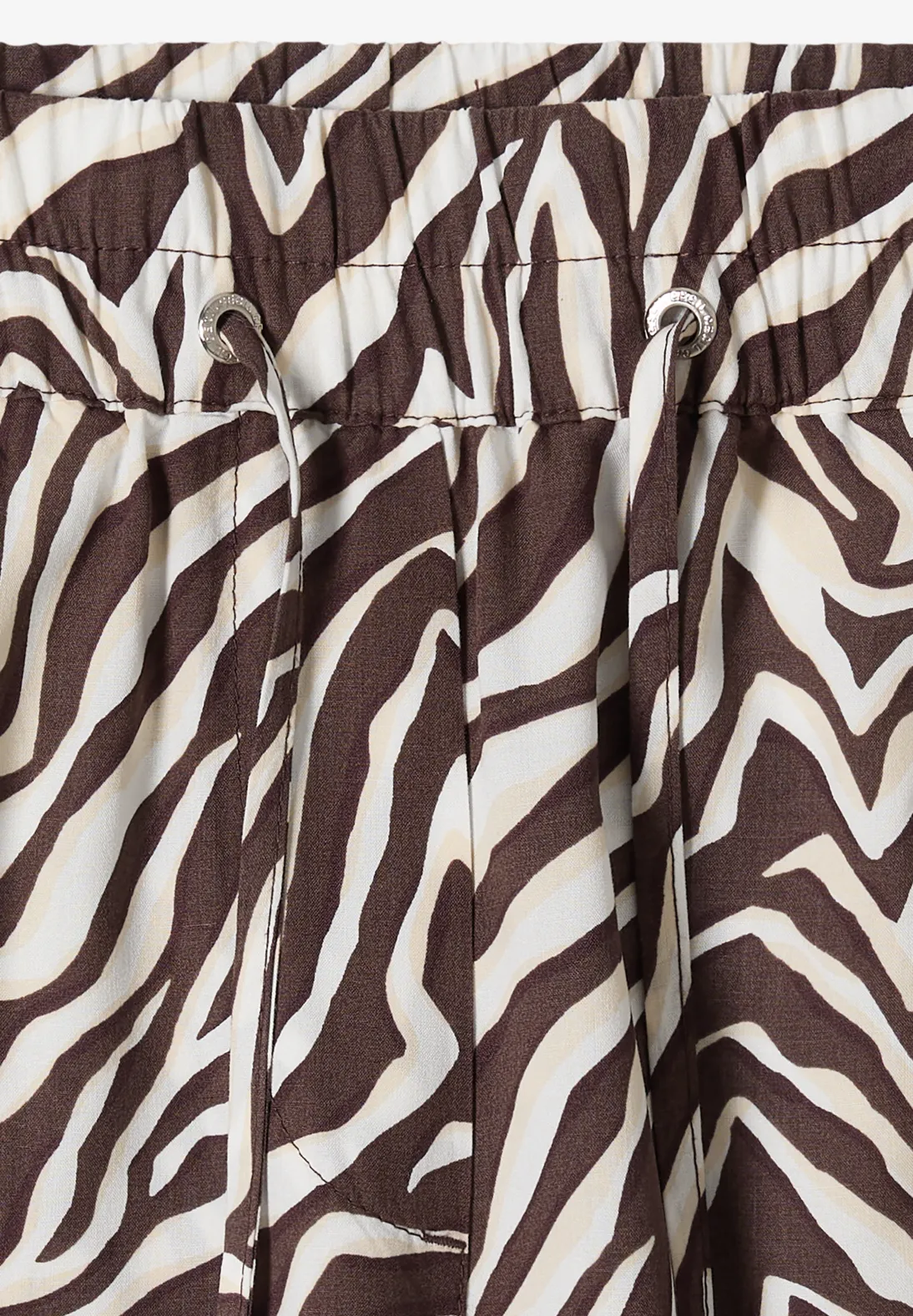 Cecil Zebra Print Broek Neele - Brown Cacao