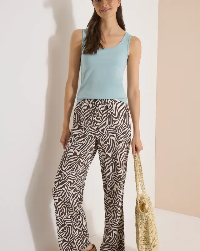 Cecil Zebra Muster Hose Neele - Brown Cacao