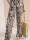Cecil Zebra Print Broek Neele - Brown Cacao