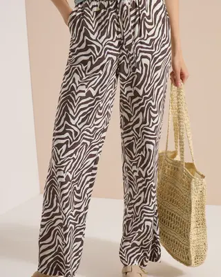 Cecil Zebra Muster Hose Neele - Brown Cacao