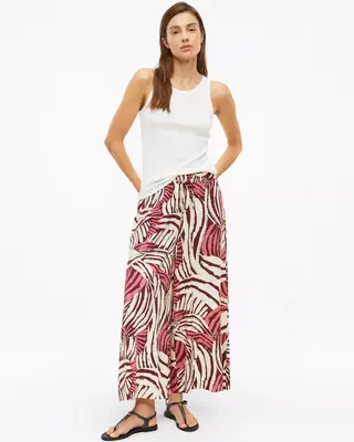 S. Oliver Wide Leg Hose - Pink