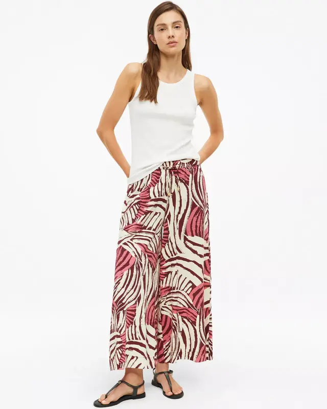 S. Oliver Wide Leg Pants - Pink