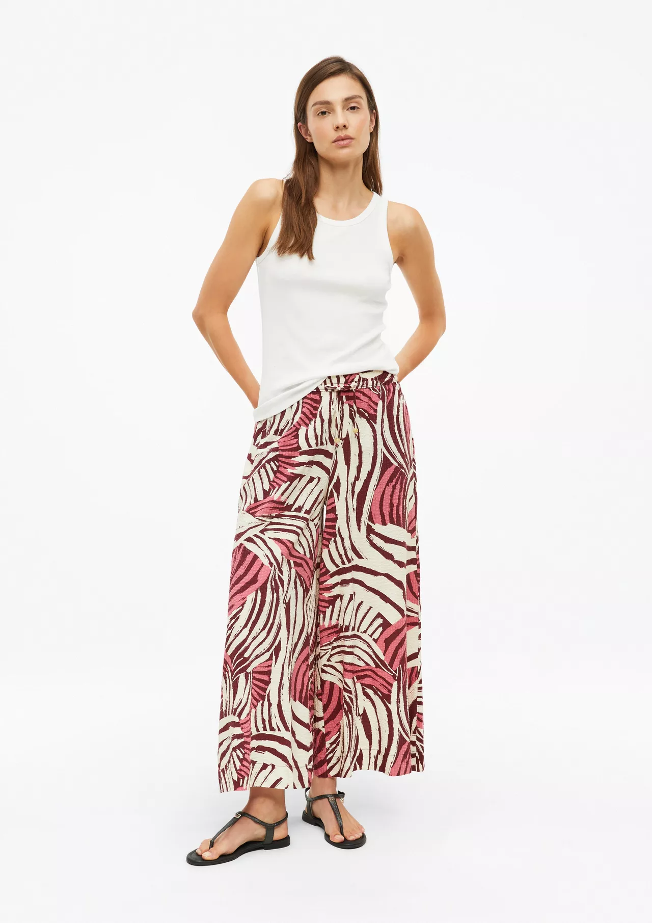 S. Oliver Broek met Wijde Pijpen - Pink