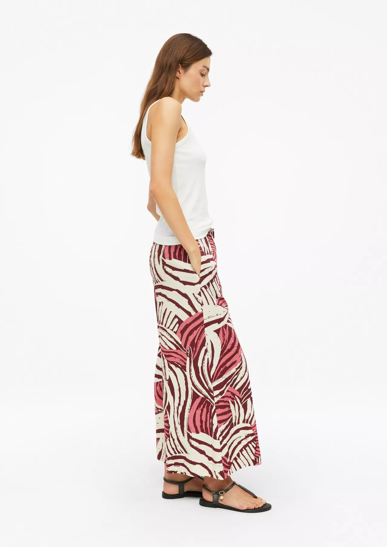 S. Oliver Wide Leg Hose - Pink