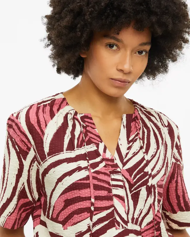 S. Oliver Print Blouse - Pink