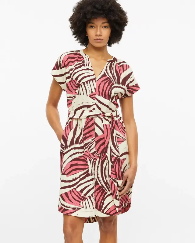 S. Oliver Linenmix Dress - Pink