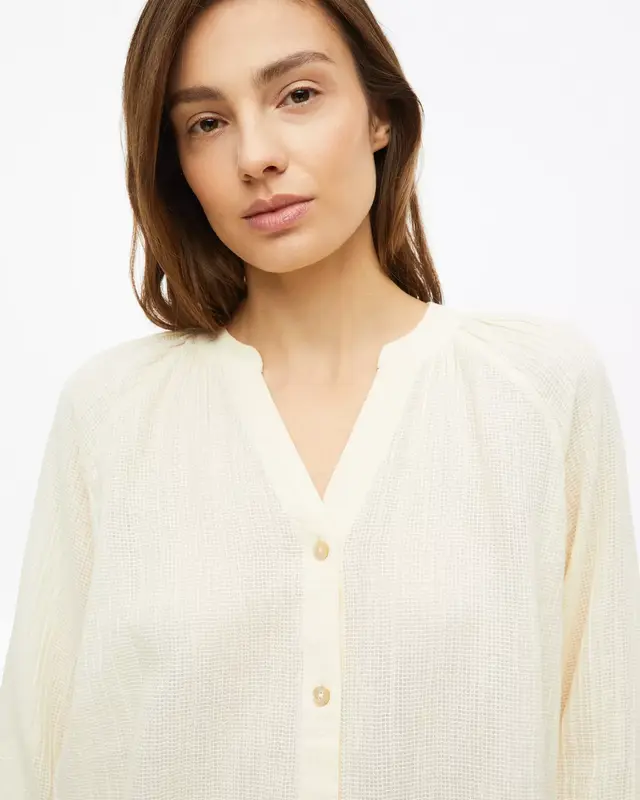 S. Oliver Structuur Blouse - Cream