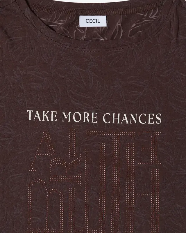 Cecil Burn-Out Shirt - Brown Cacao