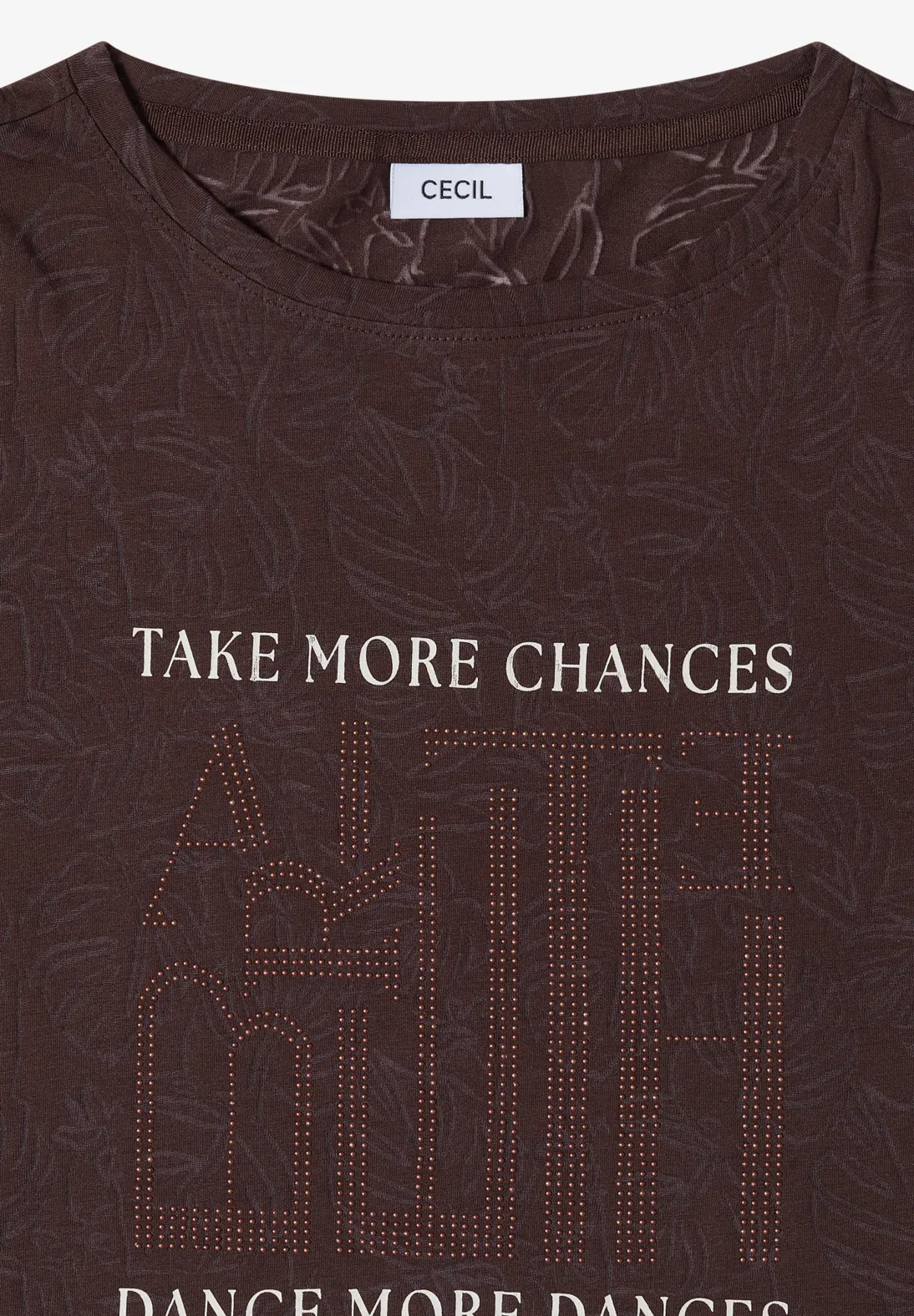 Cecil Burn-Out Shirt - Brown Cacao