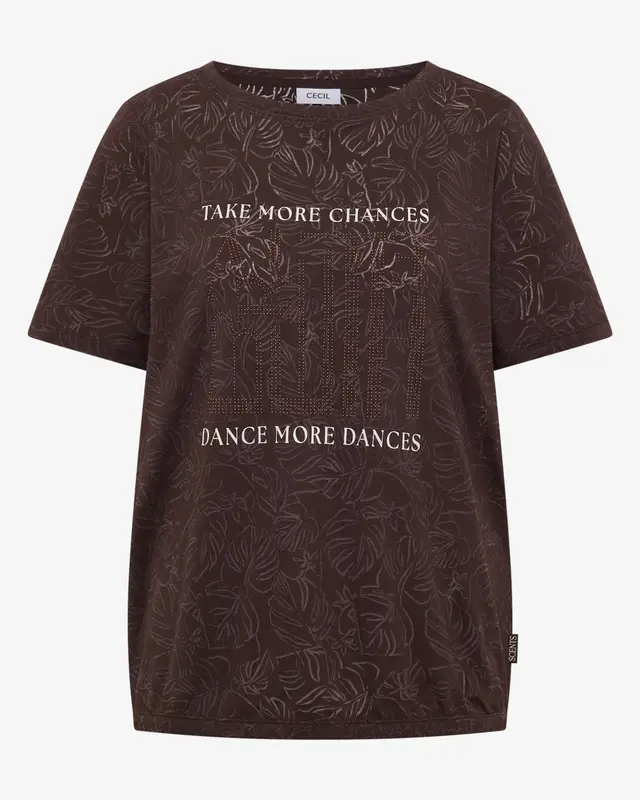 Cecil Burn-Out Shirt - Brown Cacao