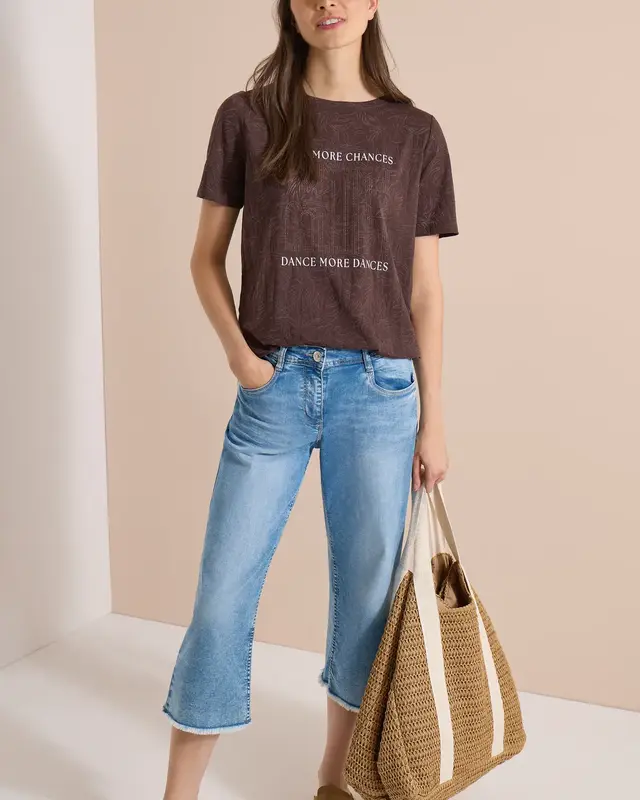 Cecil Burn-Out Shirt - Brown Cacao