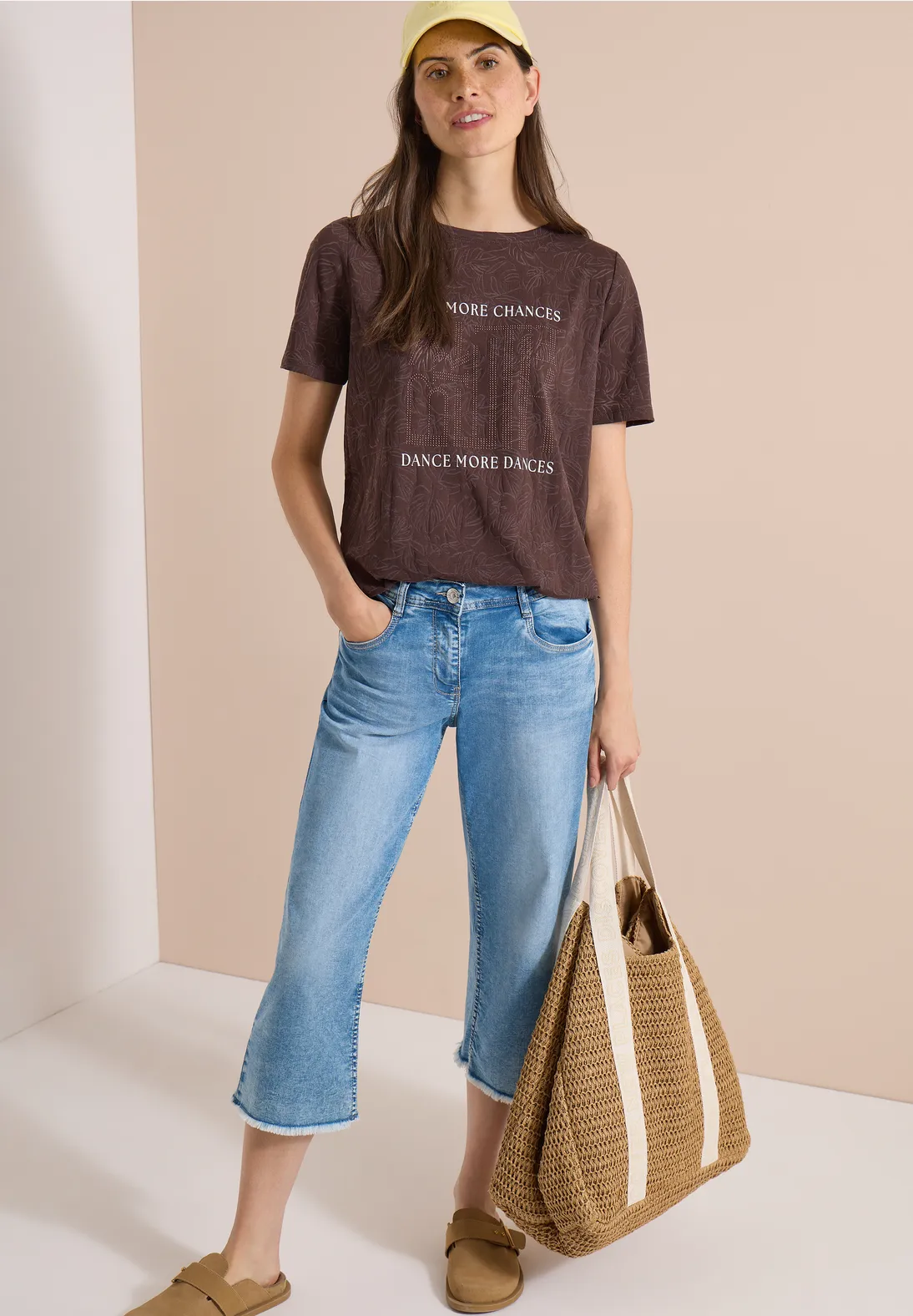 Cecil Burn-Out Shirt - Brown Cacao