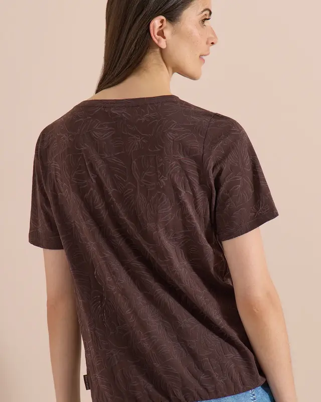 Cecil Burn-Out Shirt - Brown Cacao