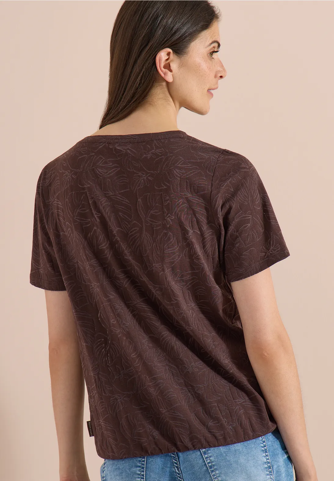 Cecil Burn-Out Shirt - Brown Cacao