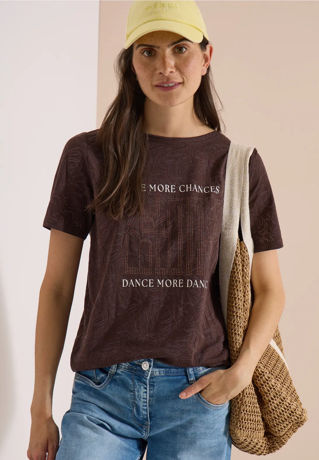 Cecil Burn-Out Shirt - Brown Cacao