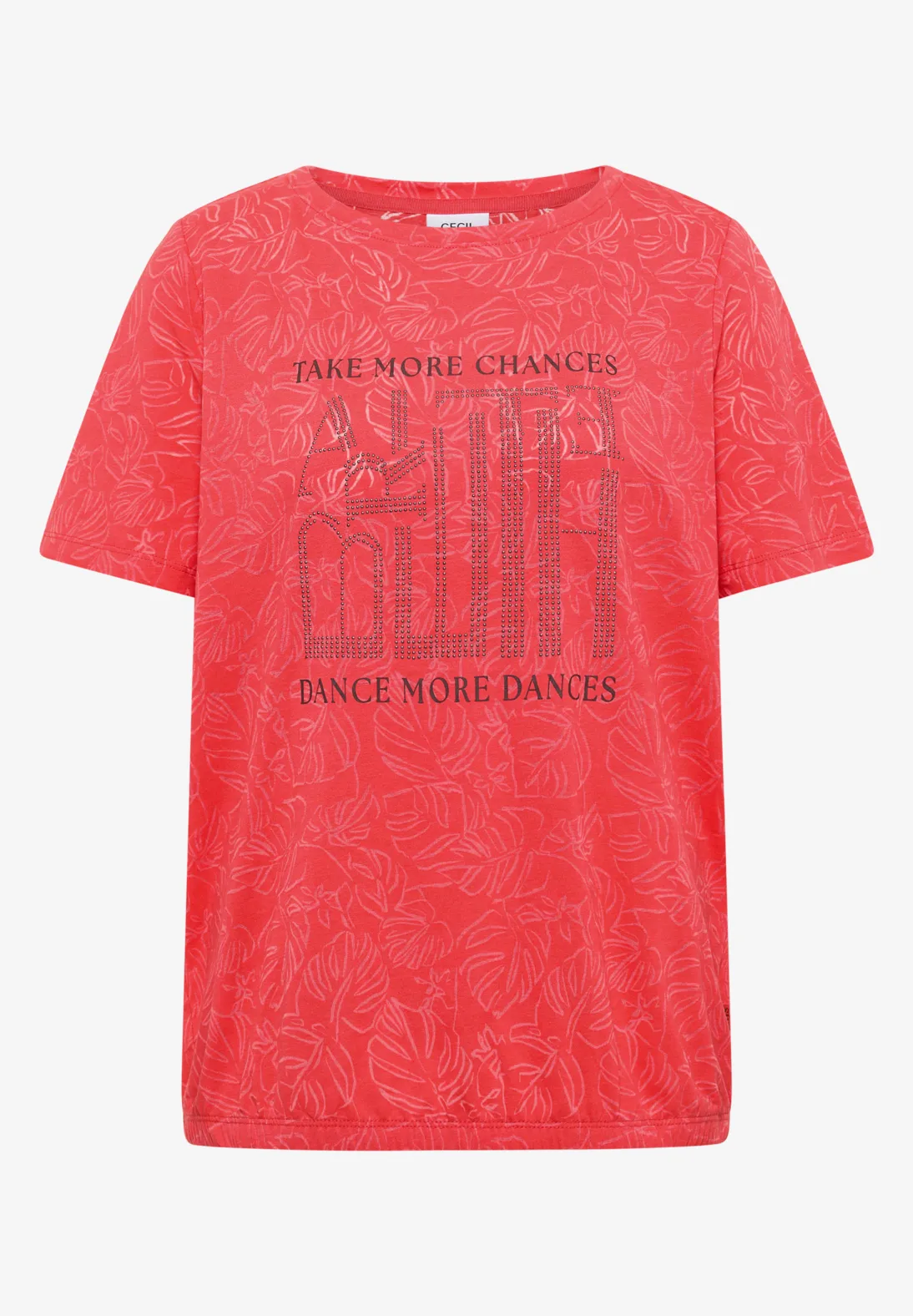 Cecil Burn-Out Shirt - Coral