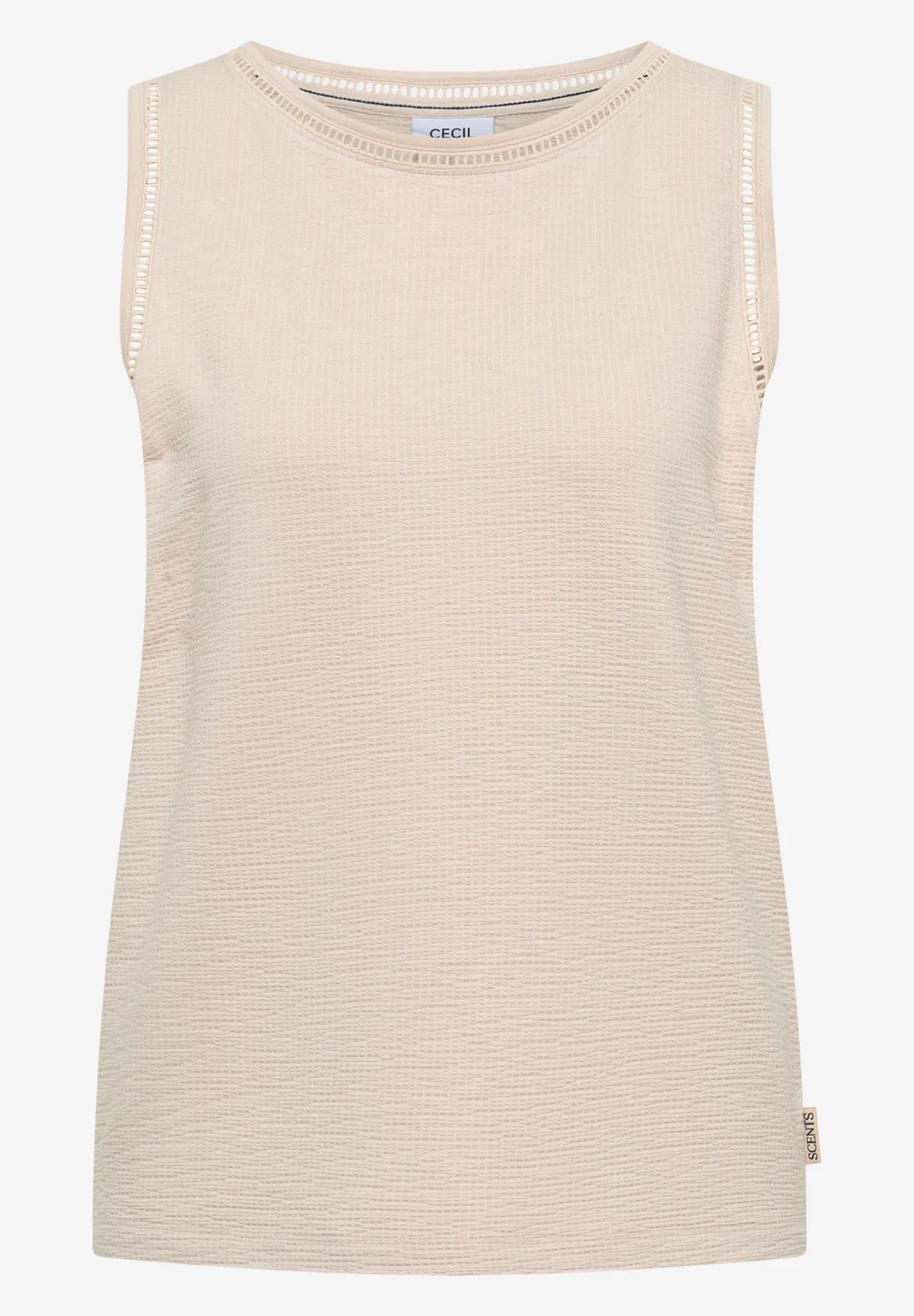 Cecil Top met Kanten Details - Pearl Beige