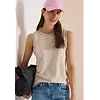 Top mit Spitze - Pearl Beige
