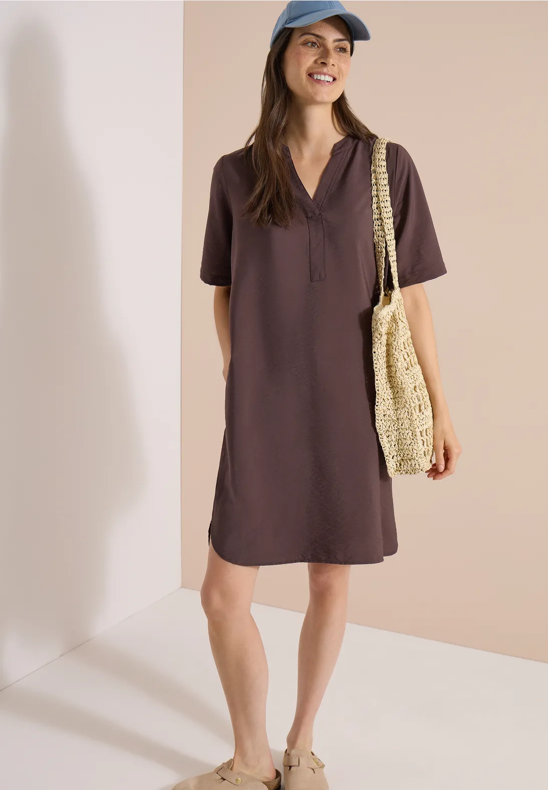 Cecil Knee-Lengt Dress  - Brown Cacao