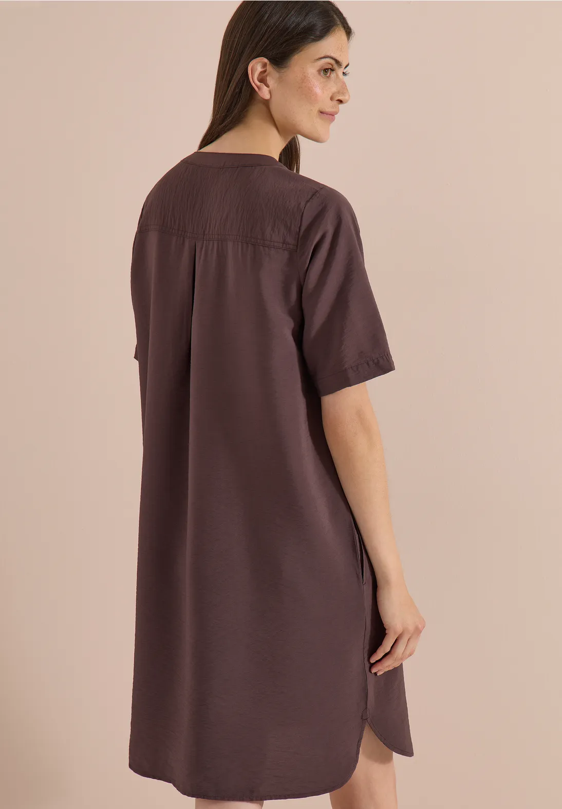 Cecil Knielanges Kleid - Brown Cacao