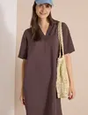 Cecil Knielanges Kleid - Brown Cacao